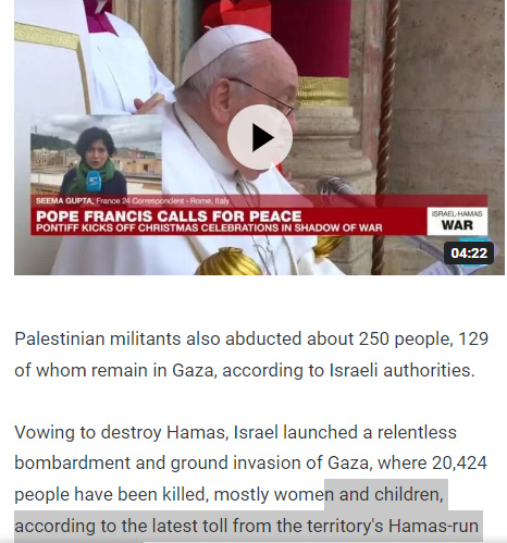 Pope Deplores Desperate Humanitarian Situation In Gaza Calls For Immediate Ceasefire In Gaza Pope Deplores Desperate Humanitarian Situation In Gaza Calls For Immediate Ceasefire In Gaza