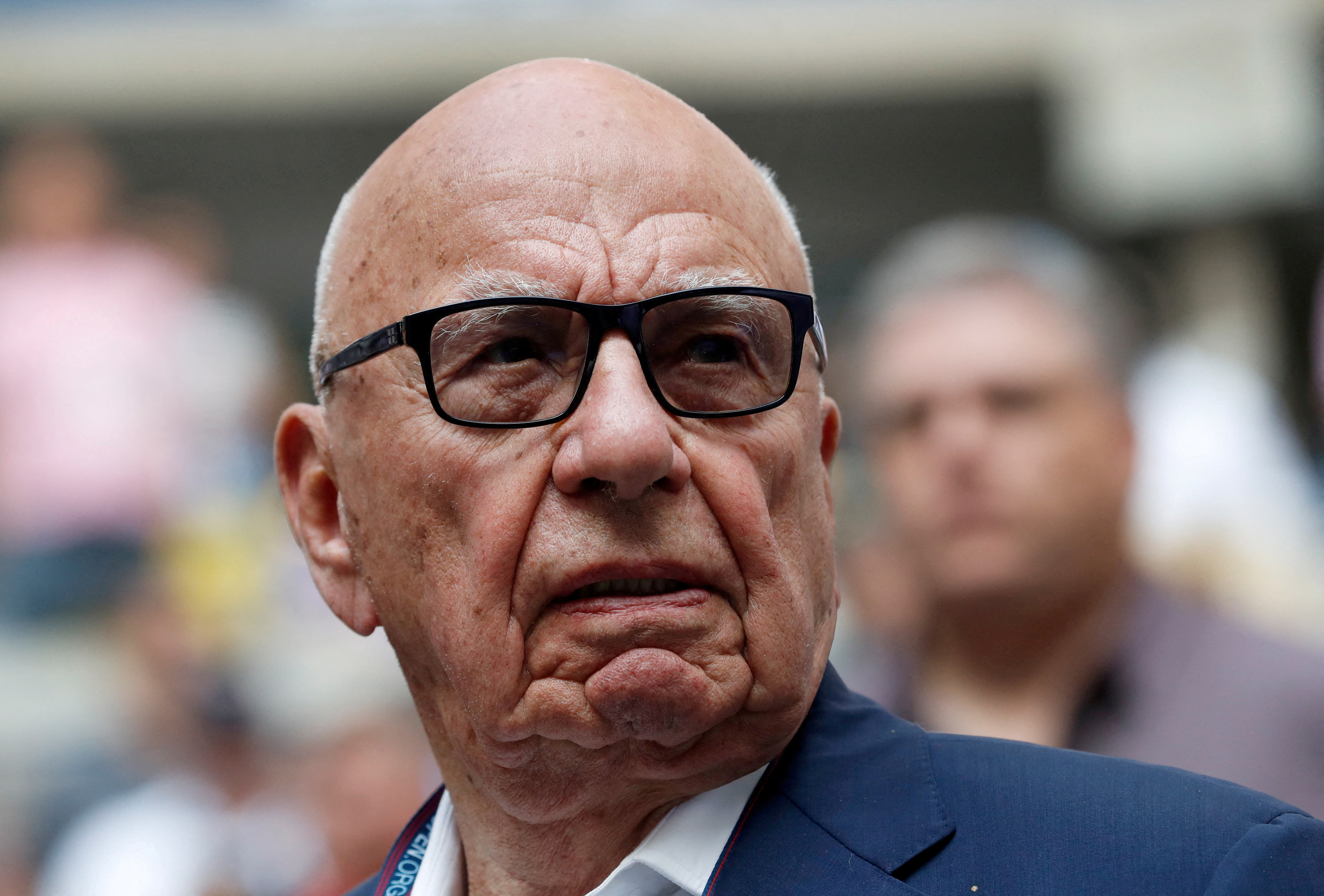 Rupert Murdoch, Chairman of Fox News Channel stands before Rafael Nadal of Spain plays against Kevin Anderson of South Africa on September 10, 2017. Rupert Murdoch, Chairman of Fox News Channel stands before Rafael Nadal of Spain plays against Kevin Anderson of South Africa on September 10, 2017.